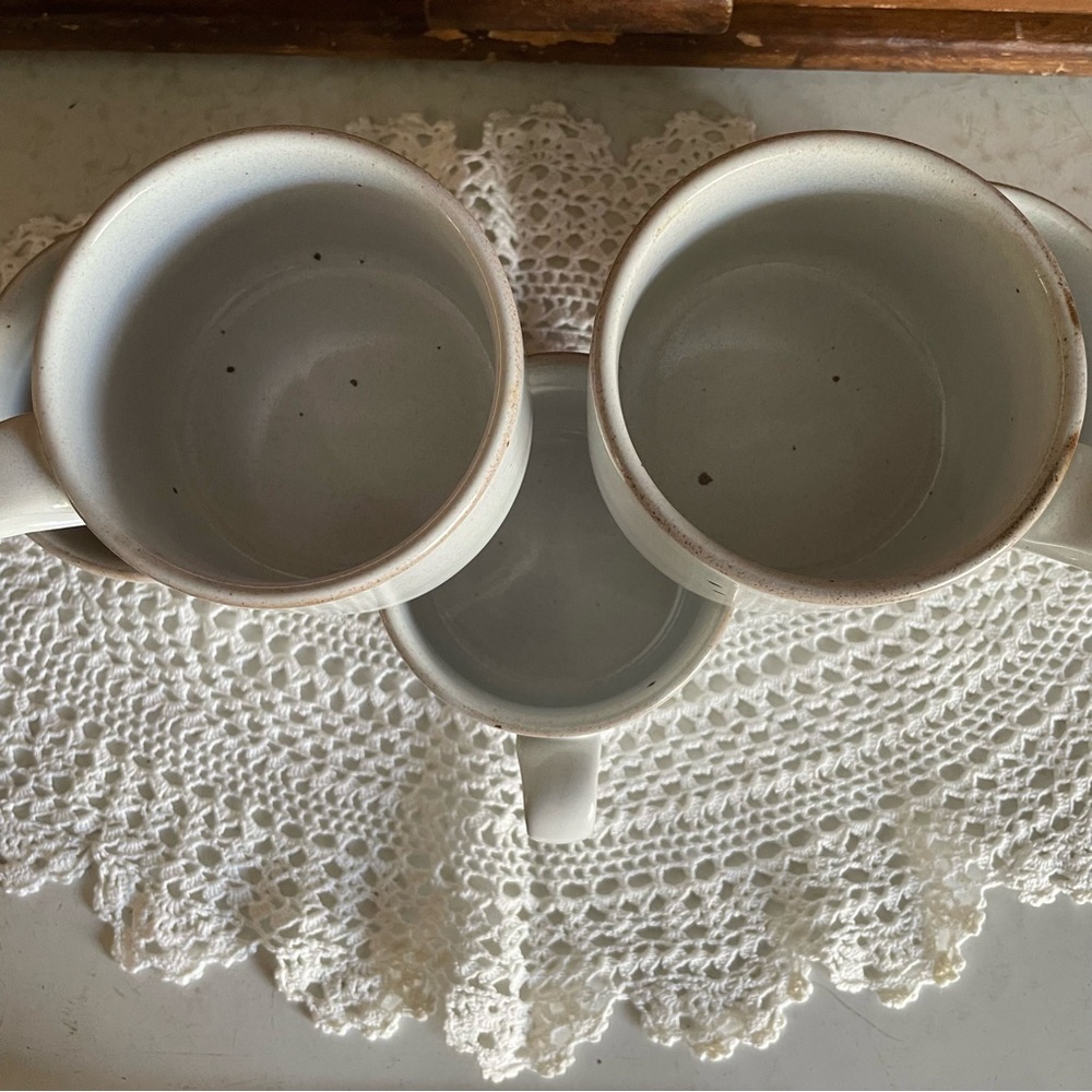 5 MCM Dansk Nielstone Speckled Stoneware Flat Mugs Cups Niels Refs-gaard Design - Picture 5 of 15